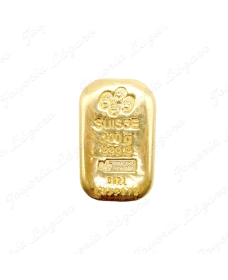 LINGOTE ORO ORO 24 KTS 100gr SUISSE C359072                                                         