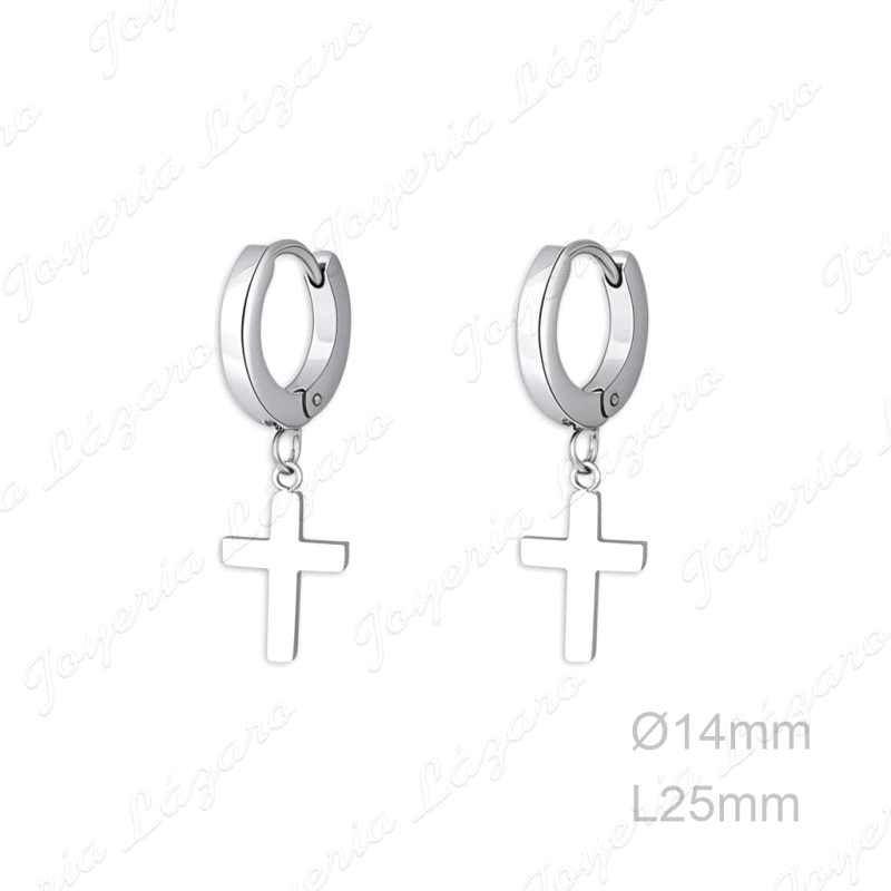 PEND. AROS ACERO TABLA BISAGRA +CRUZ COLGANDO                                                       