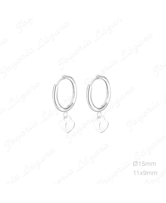 PEND. AROS ACERO CORAZON CANDADO COLGANDO                                                           