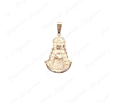 MEDALLA ORO 18 KTS VIRGEN ROCIO BUSTO 18X24MM