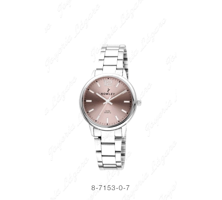 NOWLEY RELOJ CHIC ACERO SRA. ESF. SALMON                                                            