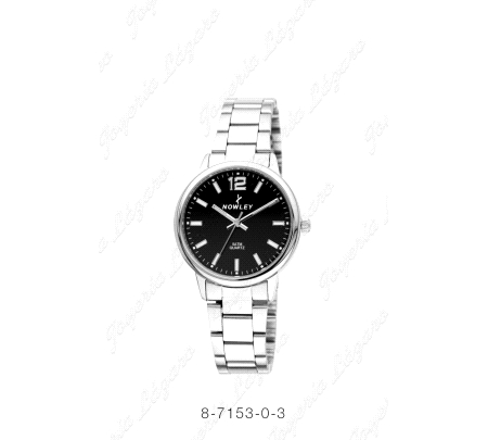NOWLEY RELOJ SRA. CHIC ACERO ESF. NEGRA                                                             