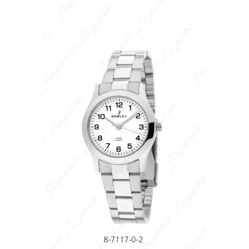 NOWLEY RELOJ CLASSIC ACERO SRA. ESF. BLANCA                                                         