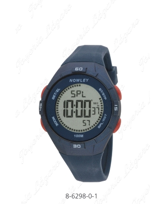 NOWLEY RELOJ  DIGITAL RACING SILICONA AZUL                                                          