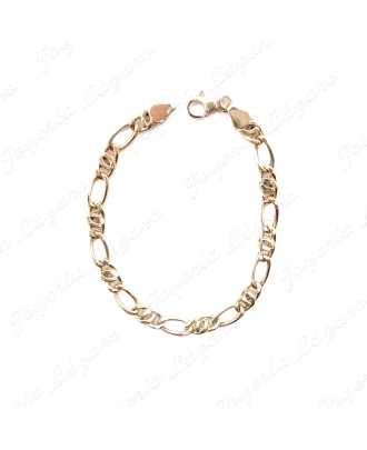 PULSERA ORO 18KT OCASION 1X1 DOBLE 19CM                                                             