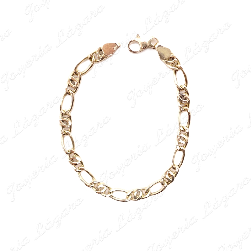PULSERA ORO 18KT OCASION 1X1 DOBLE 19CM                                                             