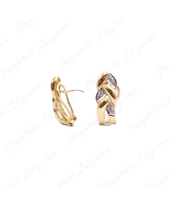 PEND. ORO 18KT OCASION BICOLOR TRENZA CIRCOS C. OMEGA                                               