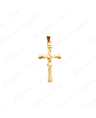 CRUZ ORO 18KT OCASION TUBO+CRISTO 12X22MM                                                           
