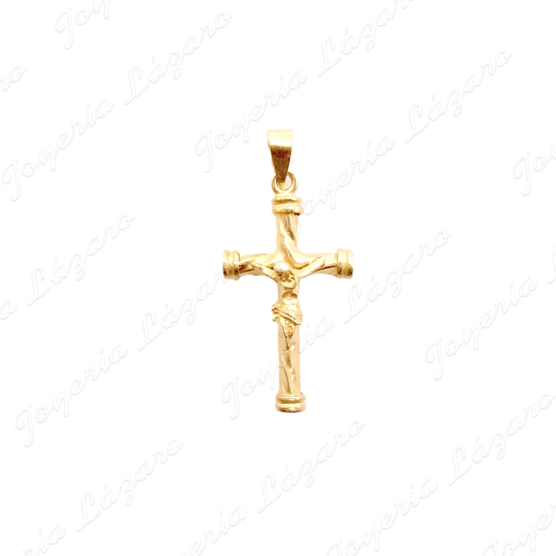 CRUZ ORO 18KT OCASION TUBO+CRISTO 12X22MM                                                           