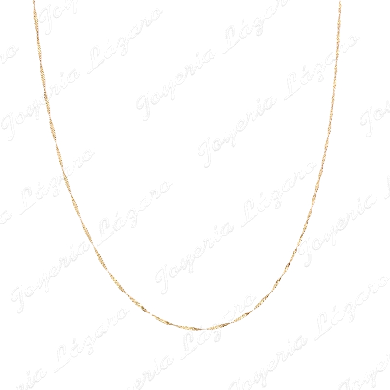 CADENA 50 CM. ORO 18KT OCASION SINGAPUR 2MM                                                         