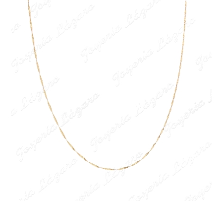CADENA 50 CM. ORO 18KT OCASION SINGAPUR 2MM