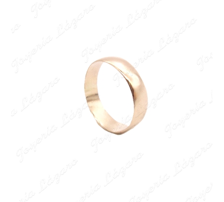 ALIANZA ORO 18KT OCASION 5MM 1/2 CAÑA