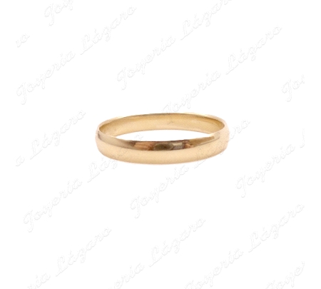 ALIANZA ORO 18KT OCASION 1/2 CAÑA 4MM                                                               