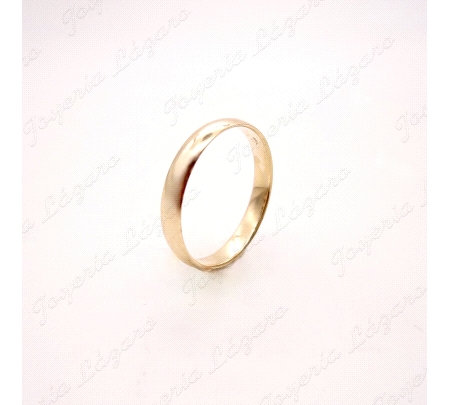 ALIANZA ORO 18KT OCASION 1/2 CAÑA 4MM