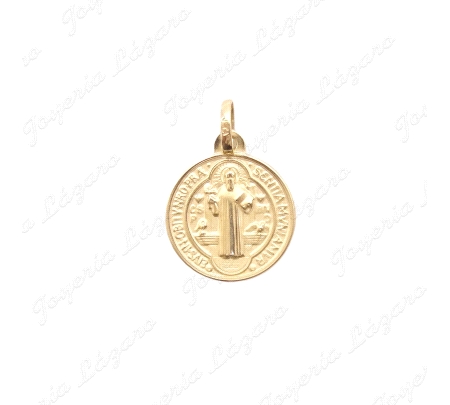 MEDALLA ORO 18KT OCASION 16MM SAN BENITO