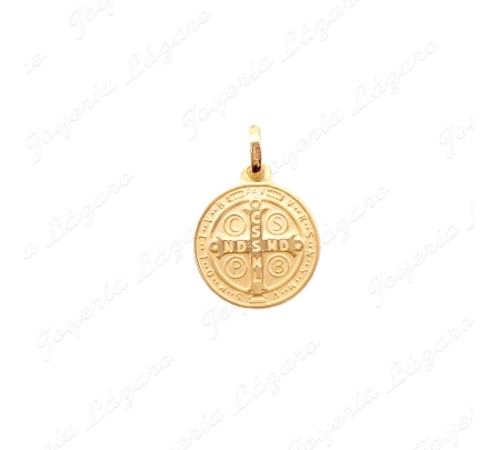 MEDALLA ORO 18KT OCASION 16MM SAN BENITO