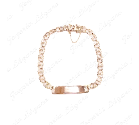 ESCLAVA ORO 18KT OCASION HUNGARINA 6MM+CAD. SEGURIDAD