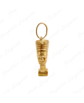 COLGANTE GR. ORO 14KTS USADO ESFINGE NEFERTITI 23MM SIN ASA                                         