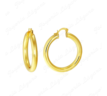 PEND. AROS LATON CHAPADO ORO TUBO 5MM 20MM INT.                                                     