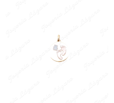 COLG. 18KT PI+OSO REDONDO                                                                           