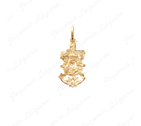 CRUZ 18KTS MARINERA V. DEL CARMEN  GRANDE                                                           