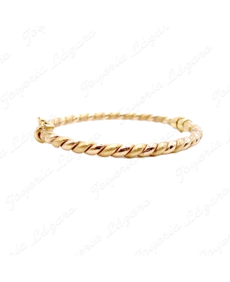 PULSERA 1/2 CAÑA ORO 18 KTSNIÑA 45MM INT. RIZO                                                      