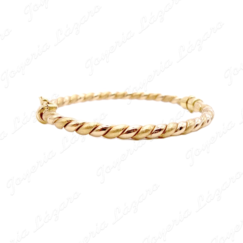 PULSERA 1/2 CAÑA ORO 18 KTSNIÑA 45MM INT. RIZO                                                      