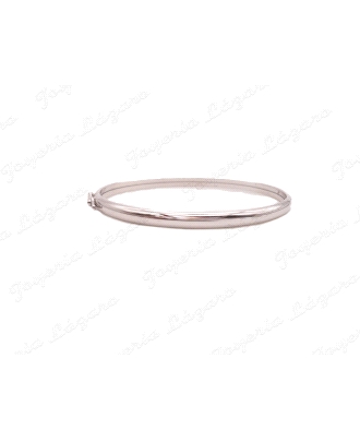 PULSERA 1/2 CAÑA ORO BL.18 KTS LISA 54MM INT.