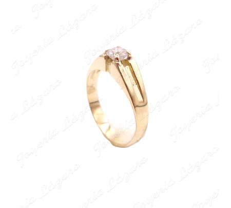 SORTIJA ORO 18KT OCASION SOLITARIO