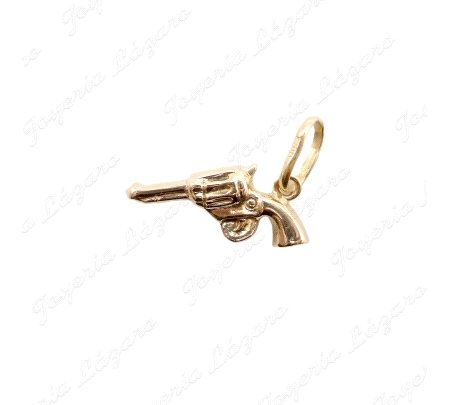COLGANTE ORO 18KT OCASION REVOLVER 8X16MM