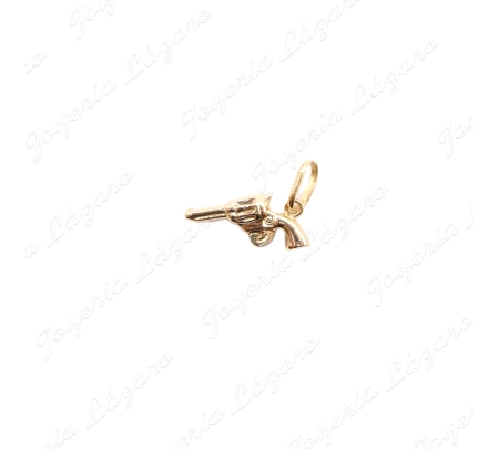 COLGANTE ORO 18KT OCASION REVOLVER 8X16MM