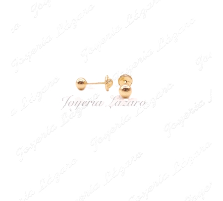 PEND. TORN. ORO 18 KTS BOLA LISA 4 MMM                                                              