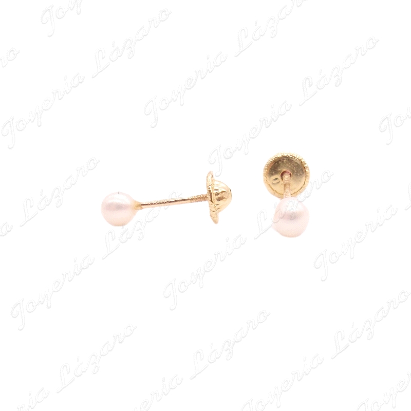 PEND. TORN. ORO 18 KTS PERLA DULCE 4MM