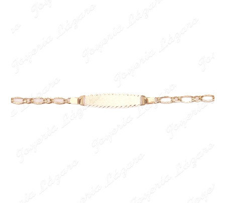 ESCLAVA BEBE 12CM ORO 18 KTS 1X1                                                                    