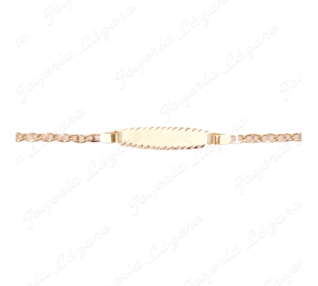 ESCLAVA BEBE 12.5CM ORO 18 KTS ANCLA                                                                