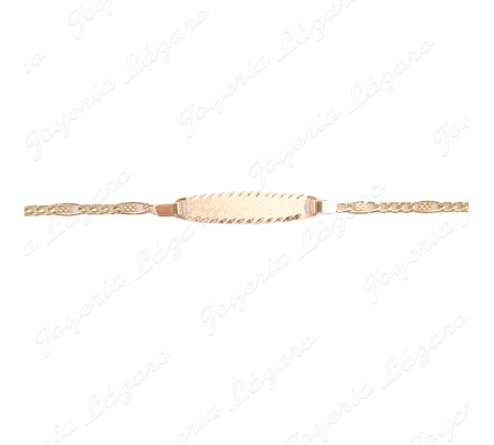 ESCLAVA BEBE 12CM ORO 18 KTS VALENTINO 2MM                                                          