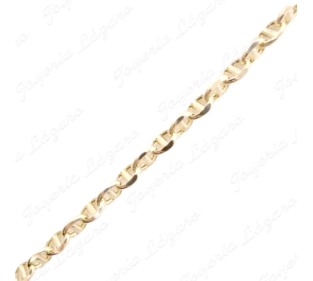 CADENA 60 CM. ORO 18 KTS TRAVESINO 3MM ITALIANA                                                     