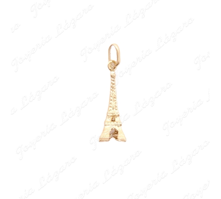 COLGANTE ORO 18KT OCASION TORRE EIFFEL 17MM SIN ASA