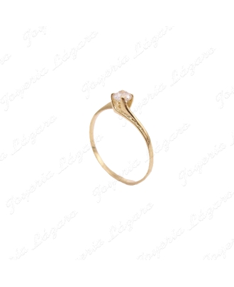 SORTIJA ORO 18 KTS CIRCO 4MM 4 GARRAS                                 