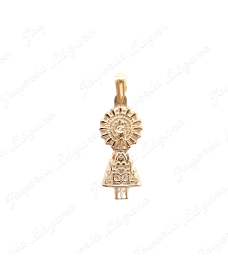 MEDALLA ORO 18 KTS VIRGEN DEL PILAR(PILARICA) 21X10MM SIN ASA                                       