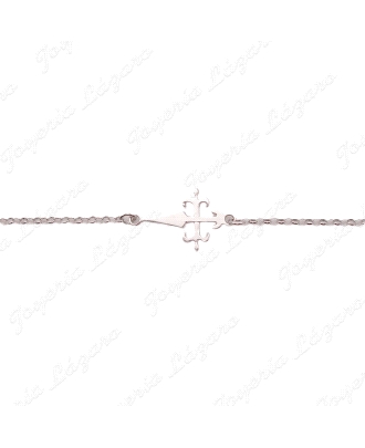 PULSERA PLATA CRUZ DE SANTIAGO/TEMPLARIOS                                                           