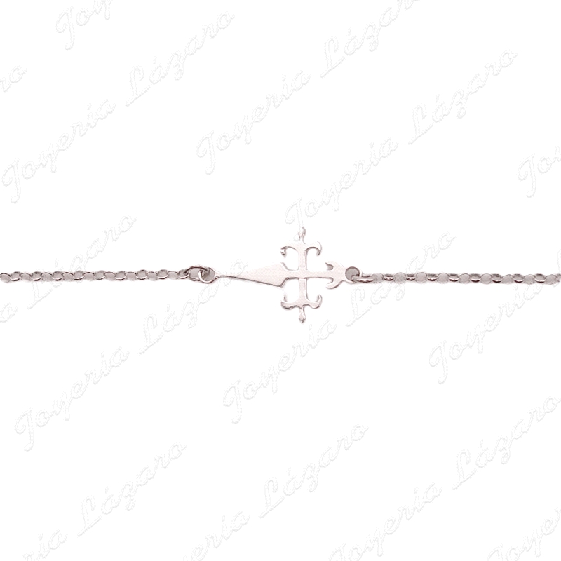PULSERA PLATA CRUZ DE SANTIAGO/TEMPLARIOS                                                           