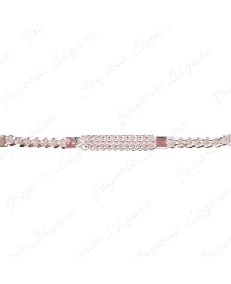 PULSERA PLATA CADENA DOBLE/SIMPLE BBD                                                               