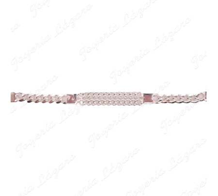 PULSERA PLATA CADENA DOBLE/SIMPLE BBD                                                               