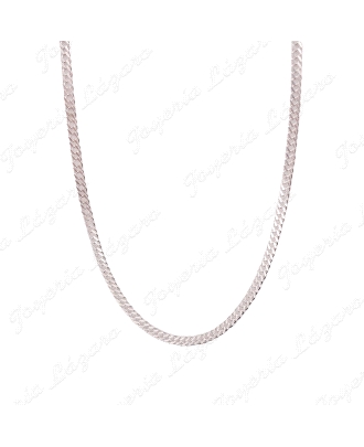 CADENA 40CM. PLATA ROMBO DOBLE