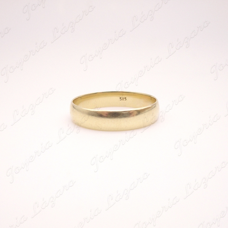 ALIANZA ORO 14KTS USADO 1/2 CAÑA 5MM                                                                