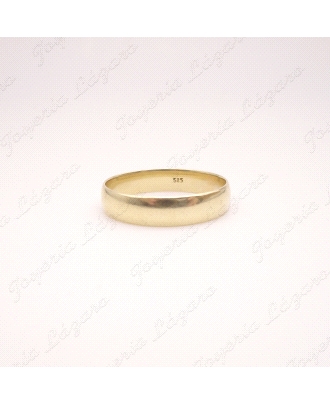 ALIANZA ORO 14KTS USADO 1/2 CAÑA 5MM