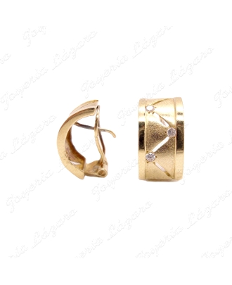 PEND. ORO 18KT OCASION CURVOS SURCO ZIG ZAG+CIRCO C. OMEGA                                          