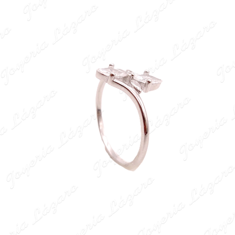 SORTIJA PLATA DOS CIRCOS MARQUESA                                                                   