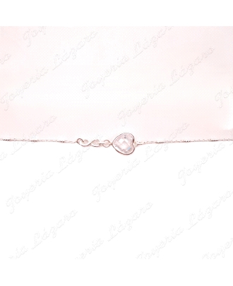 PULSERA PLATACIRCO CORAZON+ INFINITO SILUETA                                                        